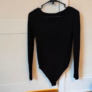 Wolford Black Long Sleeve Bodysuit